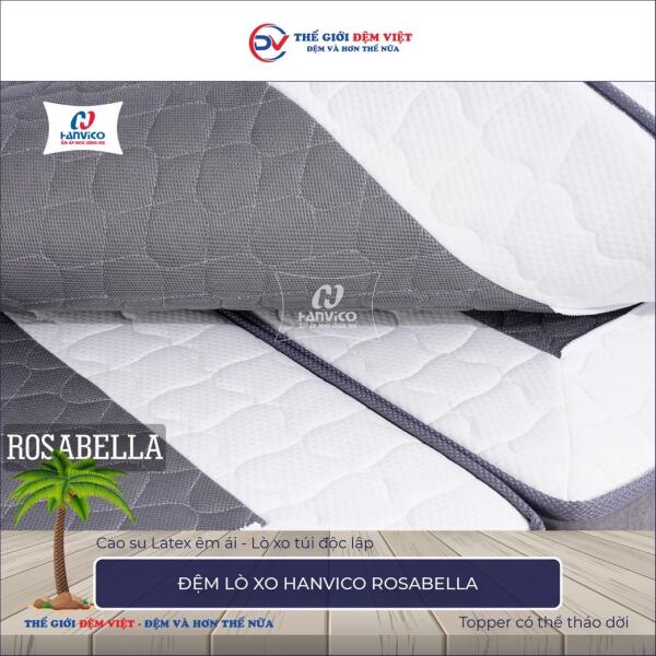 Đệm lò xo Hanvico Rosabella 6